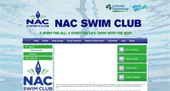 Desktop Screenshot of nacswimclub.com